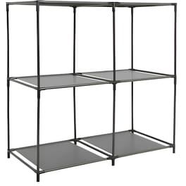 Ραφιέρα Aria Trade από Μέταλλο/Μοριοσανίδα 68.5x34.5x70 cm - Γκρι/Μαύρο