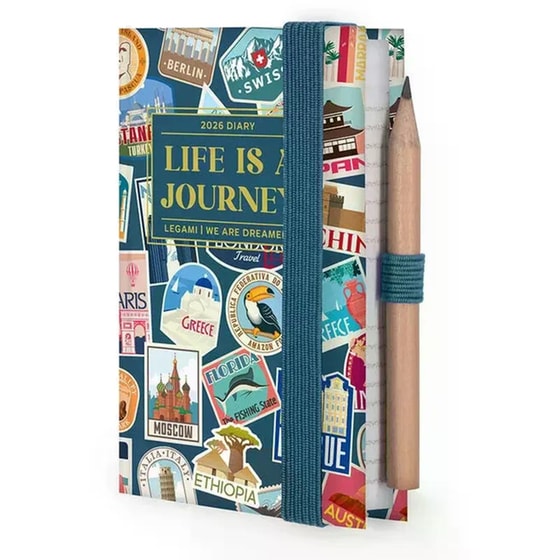 Ημερολόγιο 2-Day Legami 2026 12Μ Mini Travel Stickers image 1