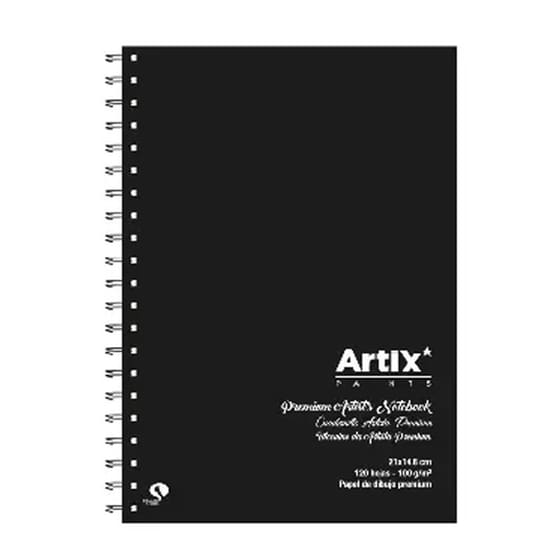 Μπλοκ Σχεδίου Artix Sketchbook A5 120Φ Μαύρο image 0
