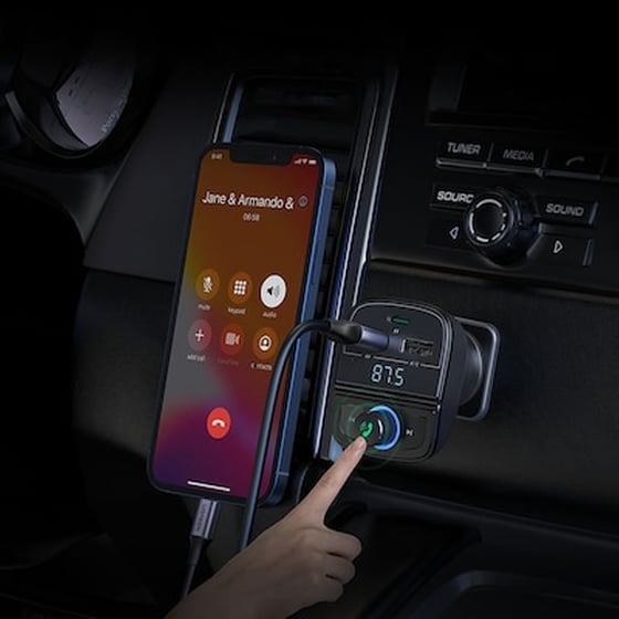 Ugreen Fm Transmitter Bluetooth 50 Car Charger Mp3 3x Usb Tf Micro Sd 48 A Black Cd229 80910 image 5