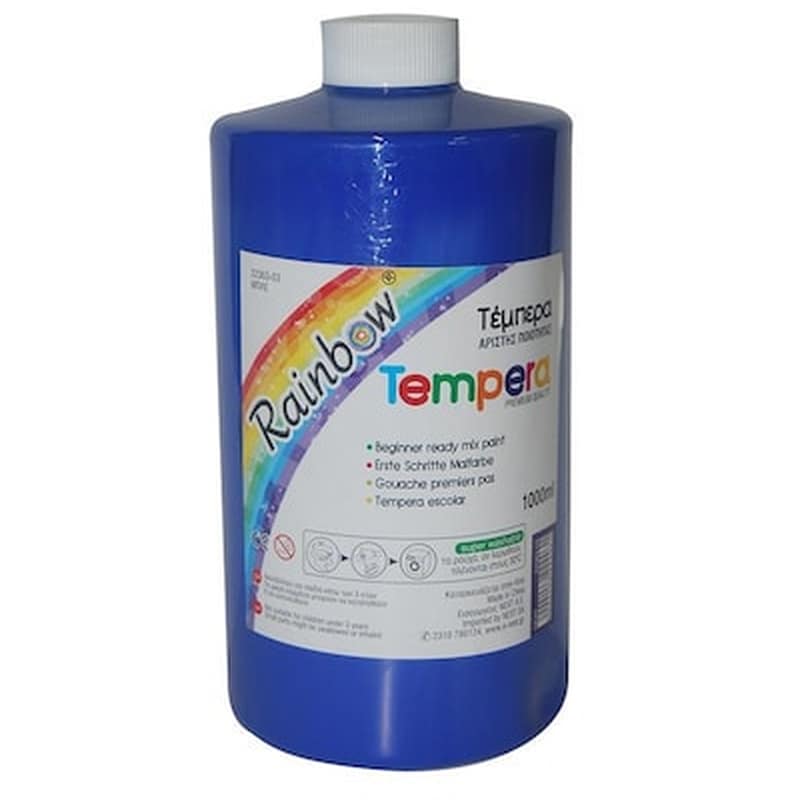 WUXI PHOENIX ARTIST MATERIALS IMP & EXP CO., LTD Rainbow Τέμπερα Ανοιχ. Μπλε 1000ml