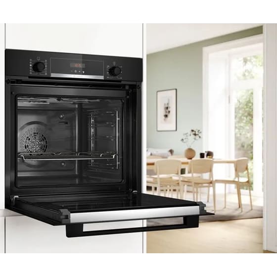 BOSCH HQA574BB3 & PKE645BA2E 71 Lt Μαύρο Εντοιχιζόμενος Σετ Φούρνος και Εστία image 4