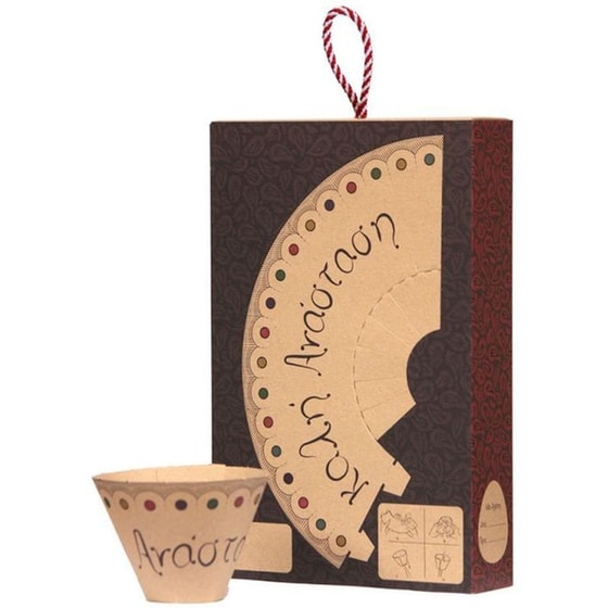 Λαμπάδα&nbsp;Synchronia&nbsp;Καρδιά&nbsp;Φλοράλ&nbsp;Μικρή&nbsp;Πετρολ image 3