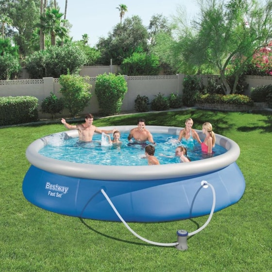 Φουσκωτή Οικογενειακή Πισίνα Bestway Fast Set 57313 9677 Lt - Μπλε image 2