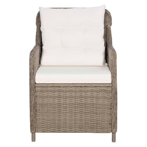 Πολυθρόνες Vidaxl από  Συνθετικό ρατάν Με Μαξιλάρια 2 Τεμ. 64x65x90cm - Καφέ image 3