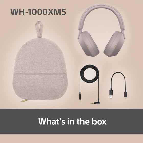 Sony WH-1000XM5 Premium Noise Cancelling Wireless Over Ear Headphones - Smoky Pink image 9