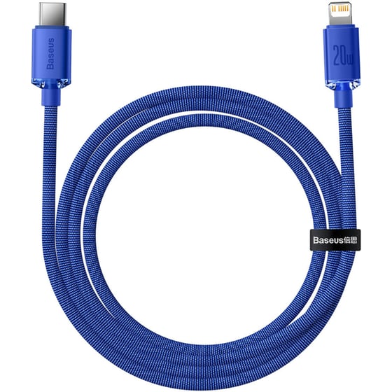 Καλώδιο δεδομένων Baseus Crystal Shine Series Usb-C to Lightning 20W 1.2m - Blue image 3