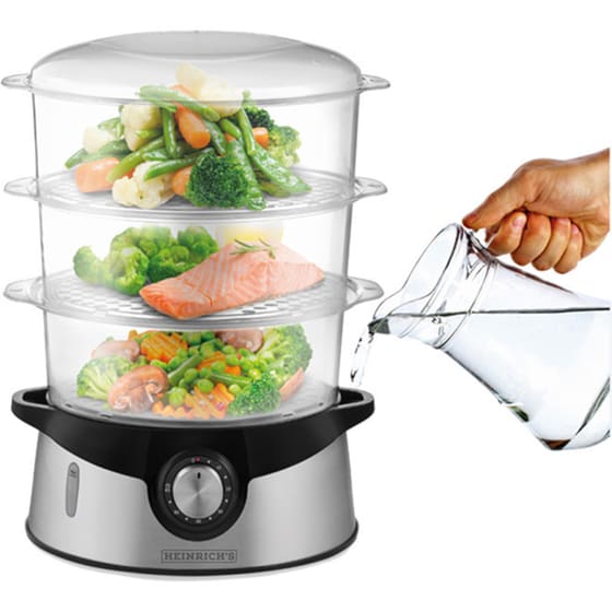 Ατμομάγειρας HEINRICHS HDA 8501 800 W 9 L Inox image 1