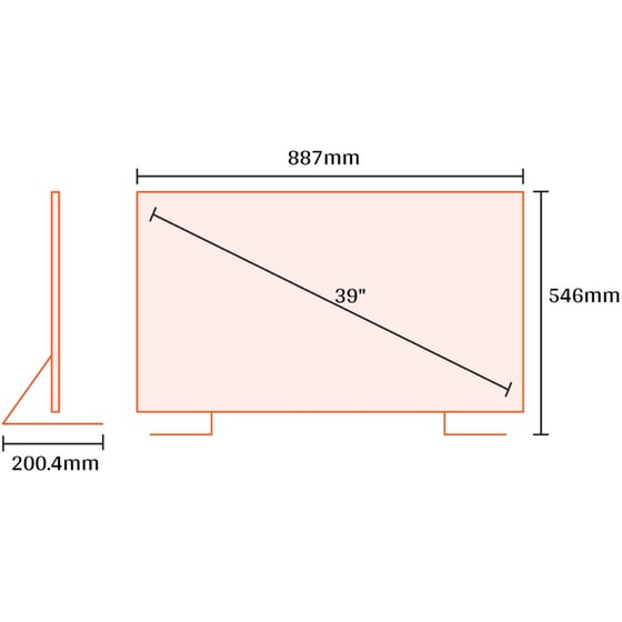 Manta LED 39" HD Ready Τηλεόραση 39LFN120TP image 2