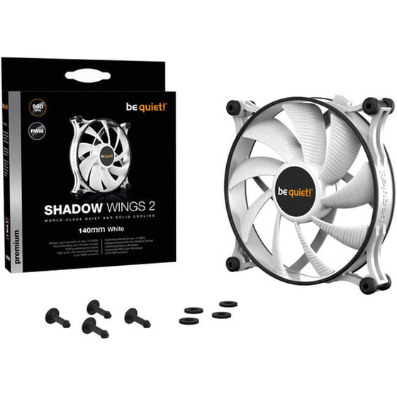 Case Fan BE QUIET! Shadow Wings 2 BL091 140mm - Λευκό image 4
