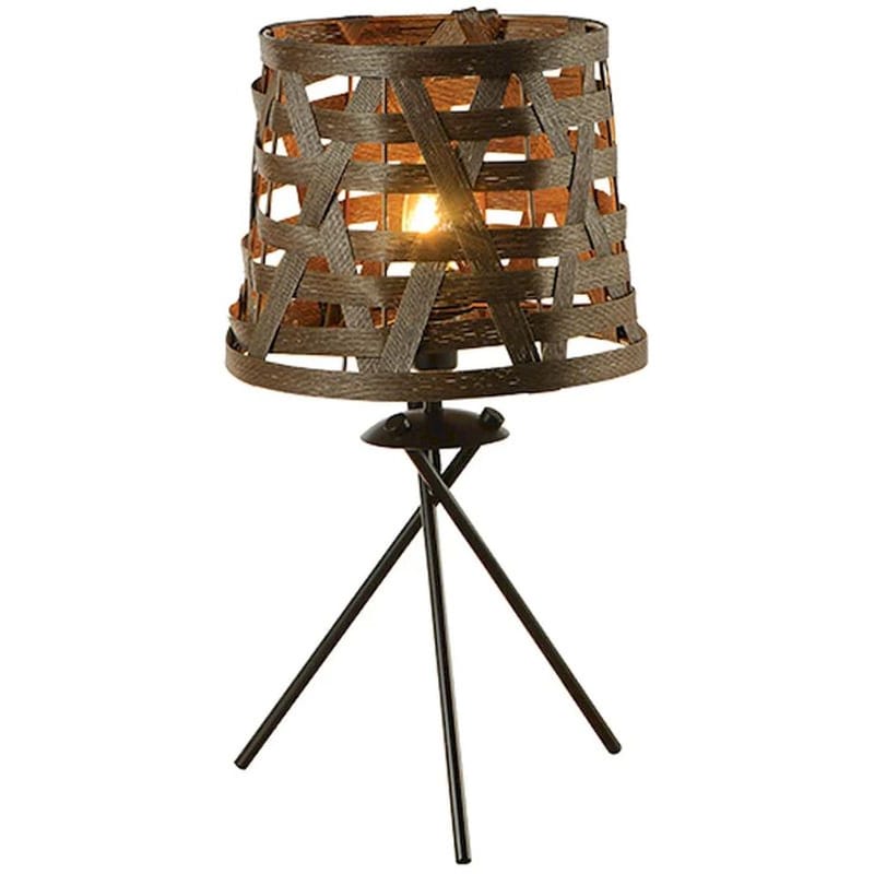 ACA DECOR Πορτατίφ Aca Agatha Ml307211tb από Σπάγγο - Μαύρο/Καφέ