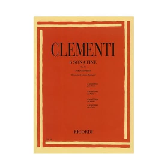 Ricordi Clementi - 6 Sonatine, Op. 36 Βιβλίο Για Πιάνο image 1