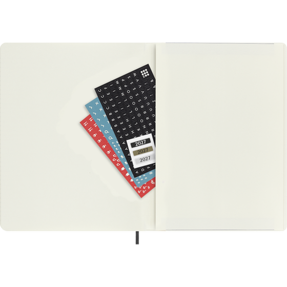 Ημερολόγιο Εβδομαδιαίο 2027 Moleskine 12M XL Soft Cover Μαύρο image 4