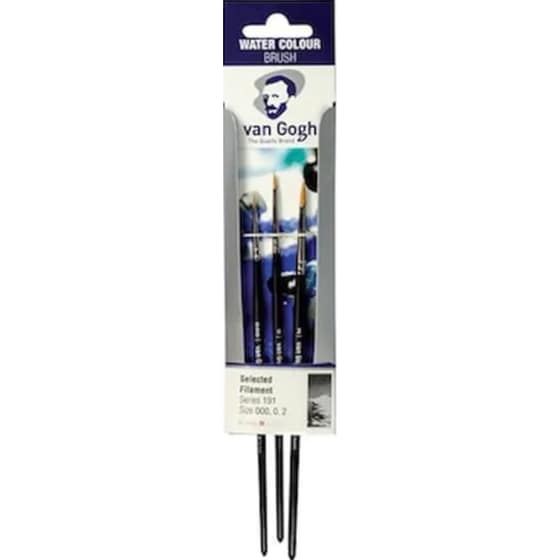 Talens Van Gogh Σετ 3 Πινέλα Water Colour Νο. 000,0,2 image 0