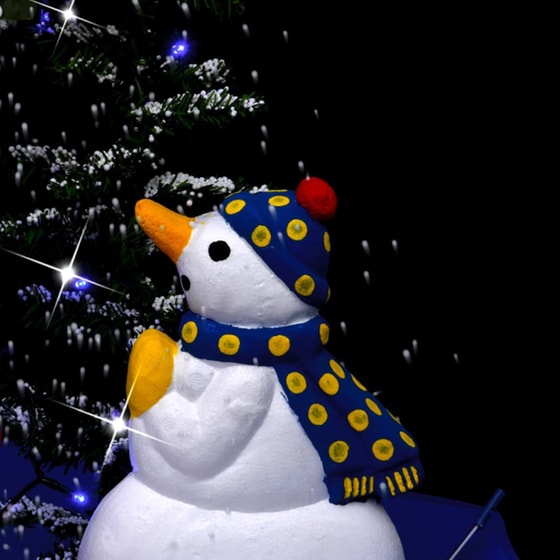 Χριστουγεννιάτικο Δέντρο VidaXL Χιονισμένο με Βάση 1.70m - Πράσινο image 3