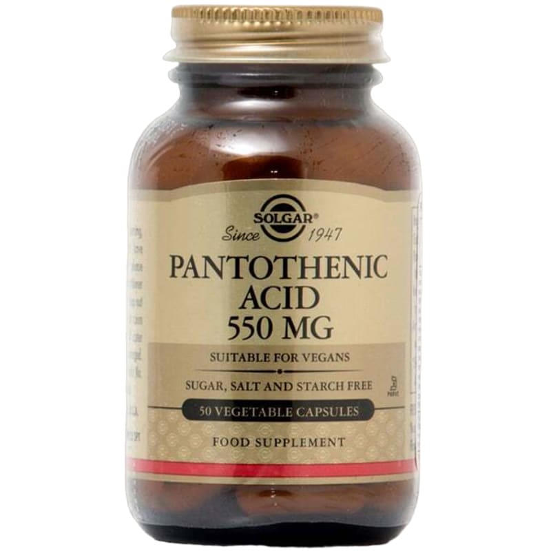 Solgar Pantothenic Acid 550mg - 50 κάψουλες φωτογραφία