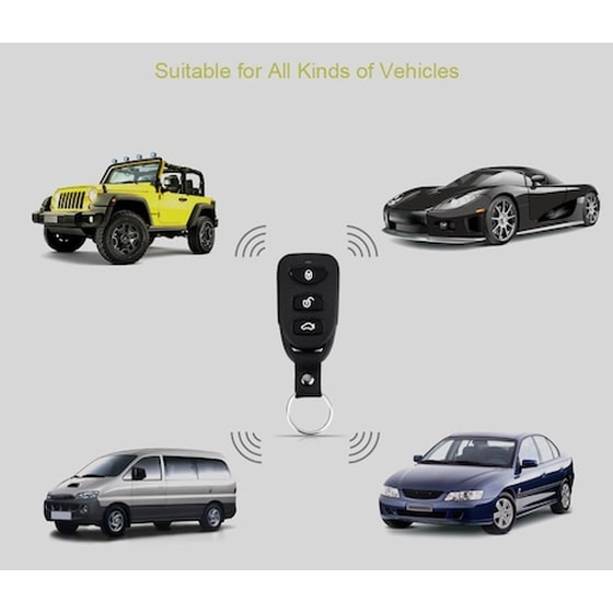 Σύστημα Κεντρικού Κλειδώματος - Ξεκλειδώματος Αυτοκινήτου Με 2 Χειριστήρια Car Keyless Entry System image 1