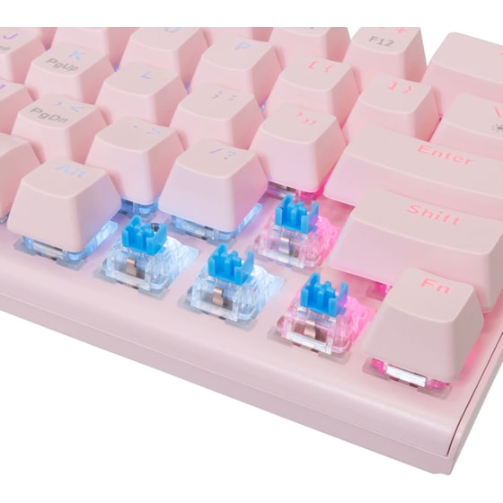 White Shark Wakizashi -2 Ενσύρματο Gaming Πληκτρολόγιο με Blue διακόπτες - Ροζ (US) image 6