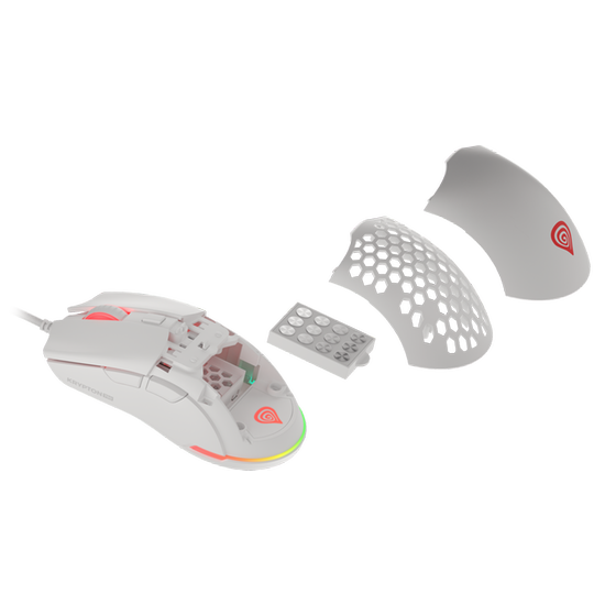 Genesis Krypton 750 Gaming Ενσύρματο Ποντίκι - White image 9