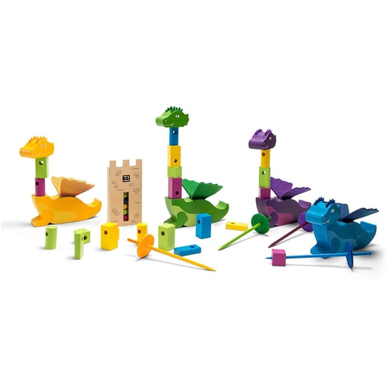 BS TOYS Ξύλινο Παιχνίδι BS Toys Dragons Stack