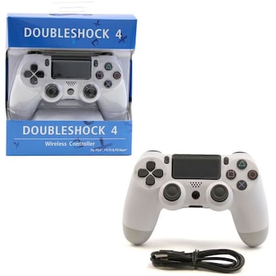 Ασύρματο Χειριστήριο Doubleshock 4 Bluetooth Για PS4 Λευκό image 1