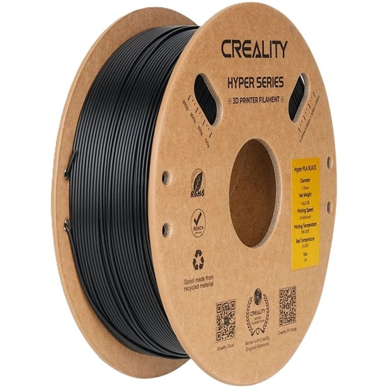 CREALITY Νήμα 3D Εκτυπωτή HYPER PLA 1kg 1.75mm - Μαύρο image 0