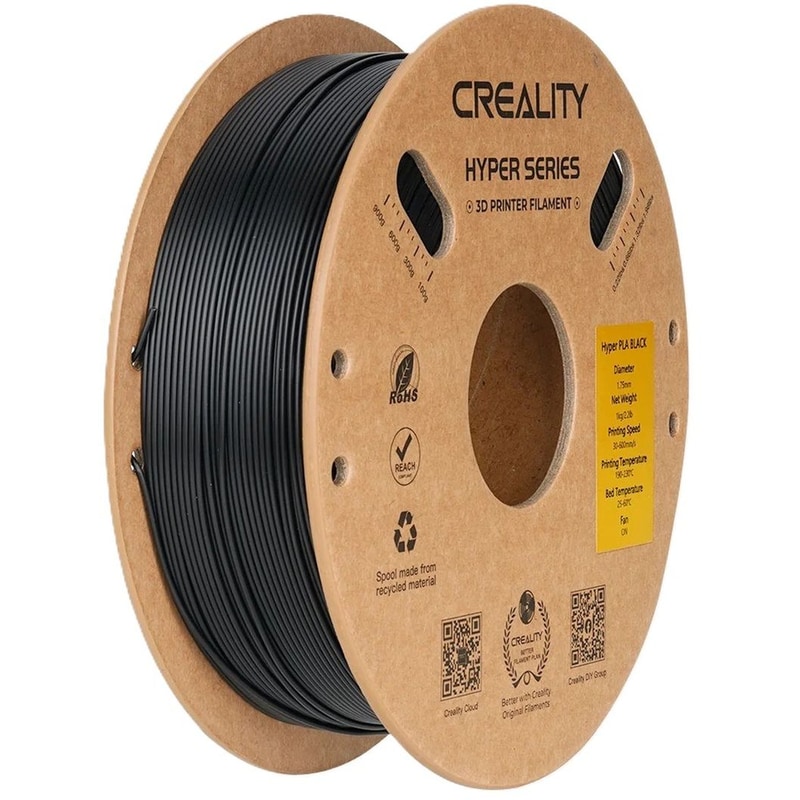 CREALITY CREALITY Νήμα 3D Εκτυπωτή HYPER PLA 1kg 1.75mm - Μαύρο