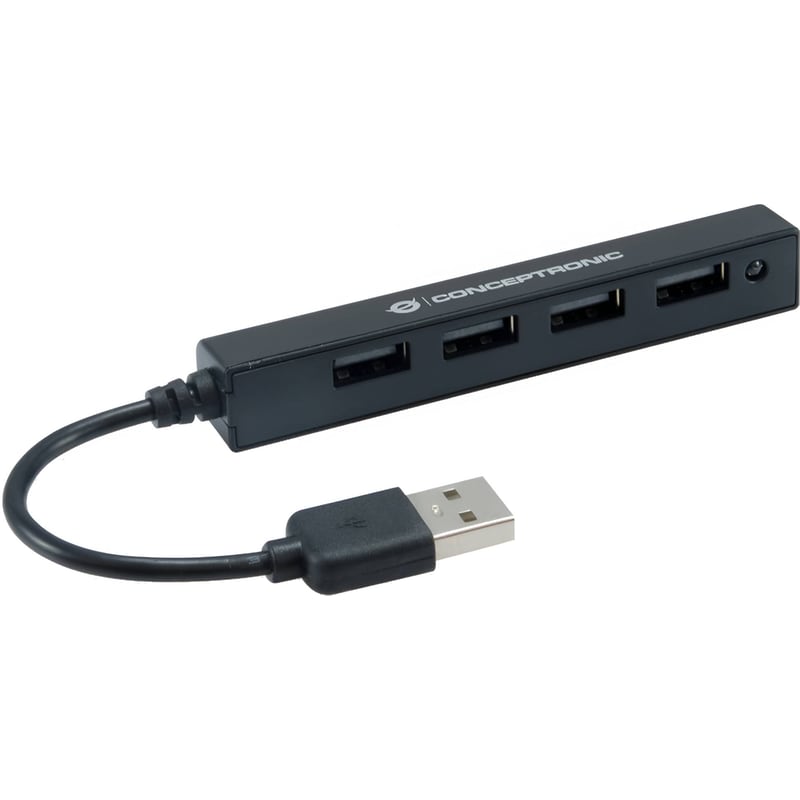 CONCEPTRONIC Conceptronic HUBBIES05B USB Hub 4-Port USB 2.0 συμβατό με USB-A