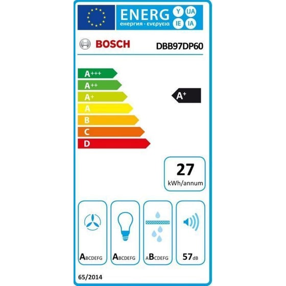 BOSCH DBB97DP60 90 cm Μαύρο Μηχανισμός Απορρόφησης image 11