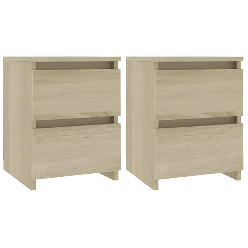 Κομοδίνο Vidaxl Από Μοριοσανίδα 2τμχ 30x30x40 cm - Sonoma Δρύς VIDAXL