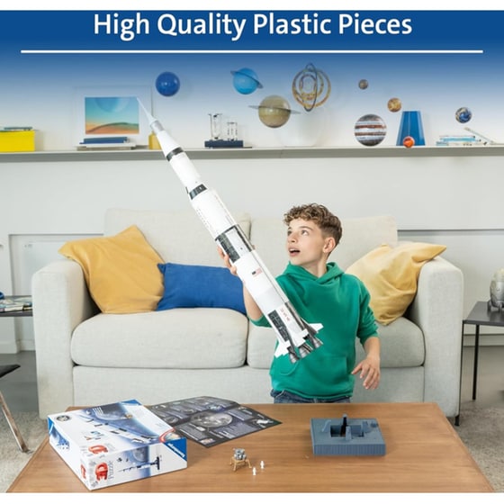 3D Παζλ Πύραυλος Apollo Saturn V Ravensburger (432 Κομμάτια) image 4