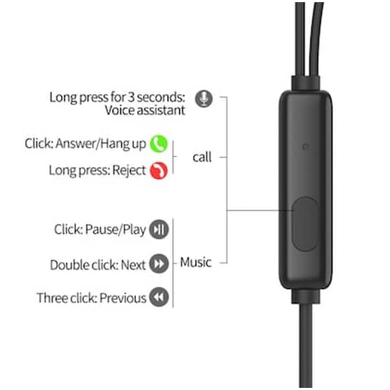 Ακουστικά Handsfree Celebrat G13 3.5mm Jack - Μαύρο image 2