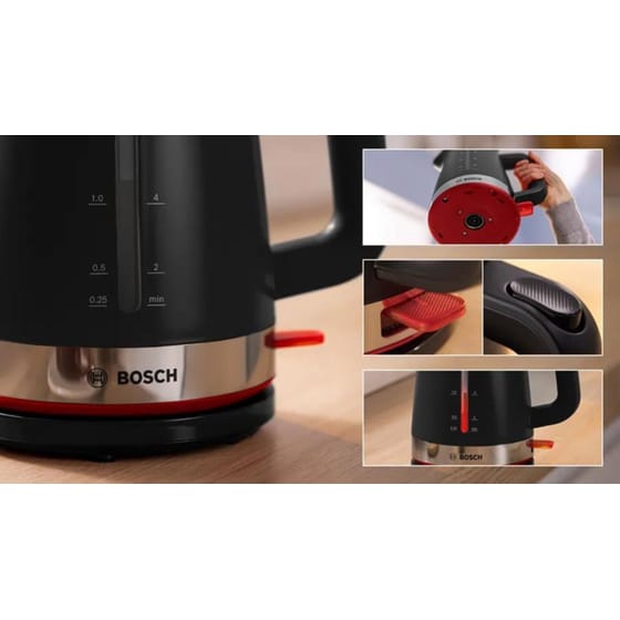 Βραστήρας BOSCH MyMoment TWK4M223 2400 W 1.7 L Μαύρο image 3