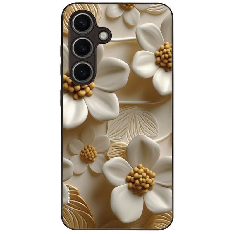 Θήκη Samsung Galaxy S24 - Sonique 3D Flower Series - White
