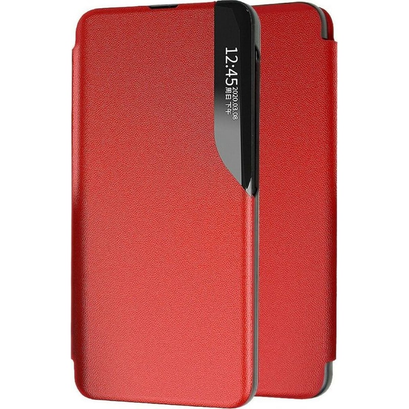 Θήκη Samsung Galaxy A03s - Ancus Smart Flip Book Case - Κόκκινο