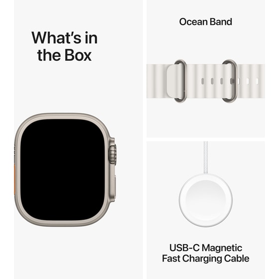 Apple Watch Ultra 2 Titanium 49mm GPS + Cellular - White Ocean Band image 8