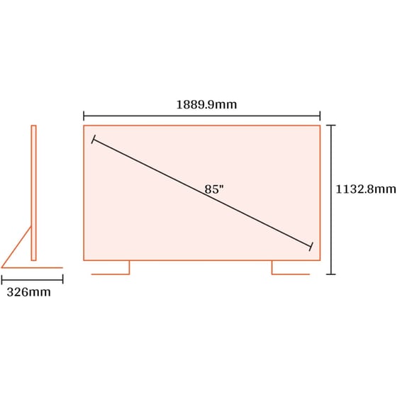 Samsung LED 85" 4K Smart Τηλεόραση 85U8072F image 2
