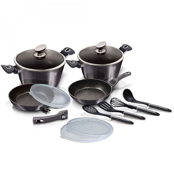 Σετ Μαγειρικά Σκεύη BERLINGER HAUS BH-7059 13 τμχ Γκρι image 1