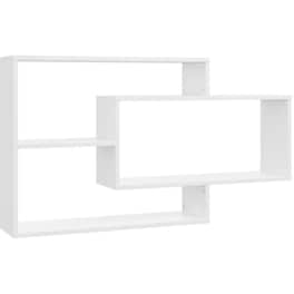 Ραφιέρα VidaXL από Μοριοσανίδα 104x20x58.5 cm - Λευκό/Γυαλιστερό