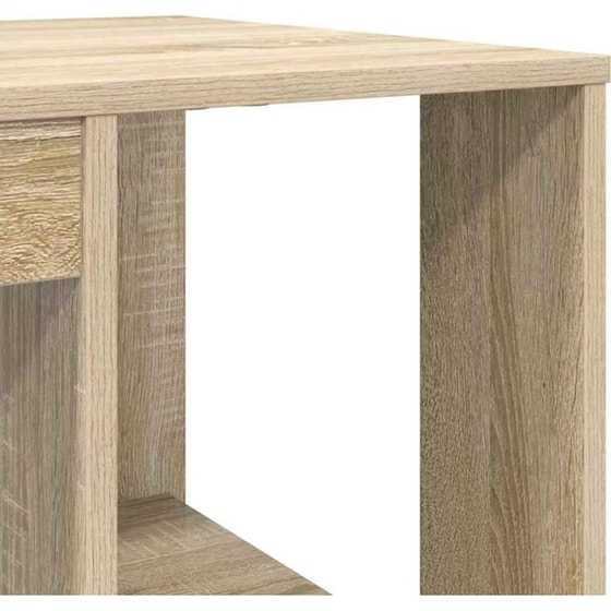 Γραφείο VidaXL από Επεξεργασμένο Ξύλο 130x50,5x75 cm - Sonoma Δρυς image 7