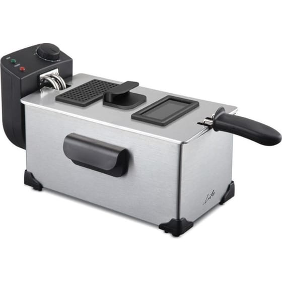 LIFE DFR-100 με Καπάκι 2200 W 3 L Ασημί Φριτέζα Λαδιού image 0