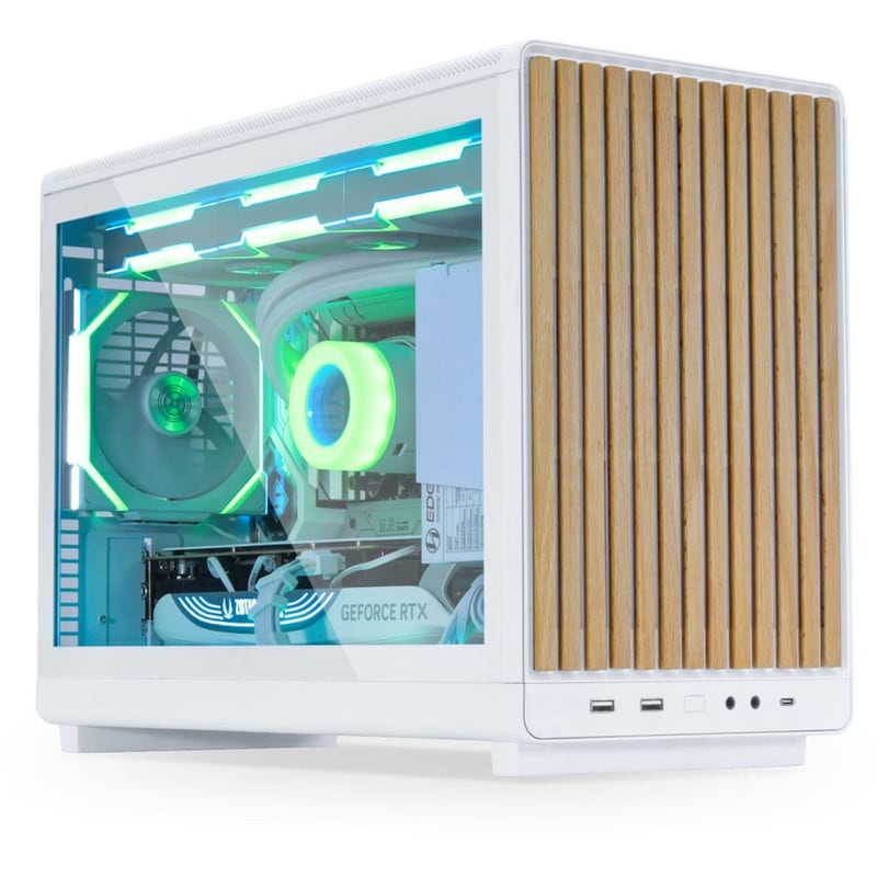 Κουτί Desktop Lian Li DAN A3 Gaming Micro Tower με Πλαϊνό Παράθυρο - White
