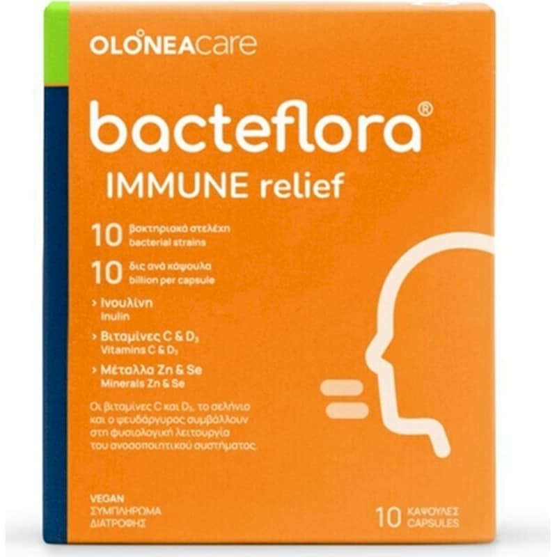 OLONEA Προβιοτικό Olonea Bacteflora Immune Relief - 10 κάψουλες