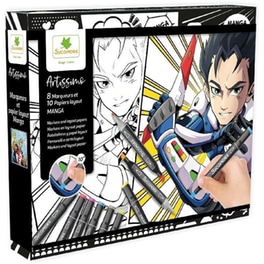 Σετ Ζωγραφικής Sycomore Manga Boy & 8 Μαρκαδόροι