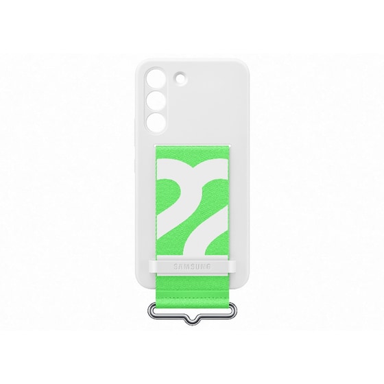 Θήκη Samsung Galaxy S22 - Samsung Silicone Cover with Strap - White image 2