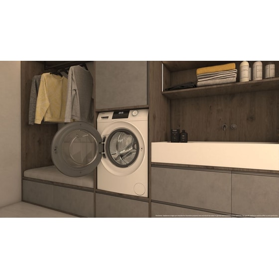 HAIER HW100-BP14929A-S 10 kg 1.400 Στροφές Λευκό Πλυντήριο Ρούχων image 10