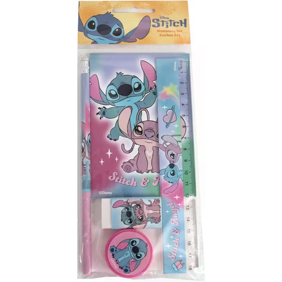 Σχολικό Σετ Γραφής με&nbsp;Μπλοκ Gim&nbsp;Stitch image 0