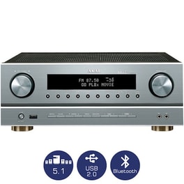 Akai AS005RA-750BT Ραδιοενισχυτής 5.1 Karaoke 100W - Ασημί