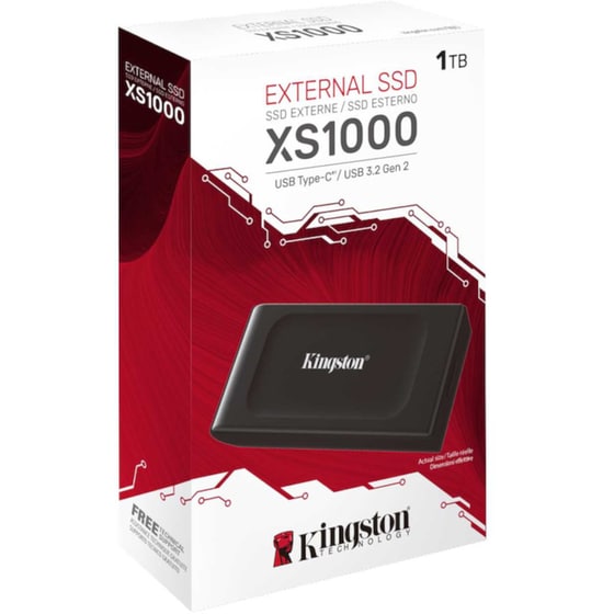 Kingston XS1000 USB 3.2 SSD 1TB 1.8" - Μαύρο image 2