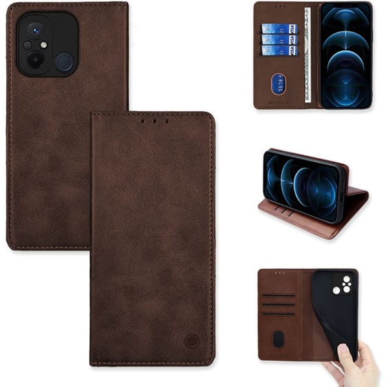 Θήκη Xiaomi Redmi 12C - Sonique Vintage Magnet Book - Καφέ image 0